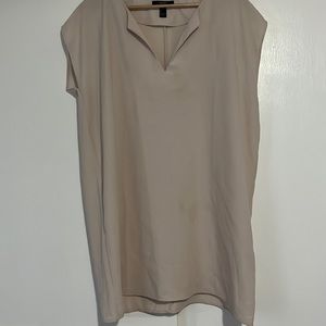 Beige Shift Dress